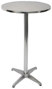 Barový bistro stôl okrúhly 11352, hliník - v70/110 x Ø60 cm