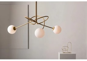 Luster na tyči VELVET 3xG9/12W/230V zlatá