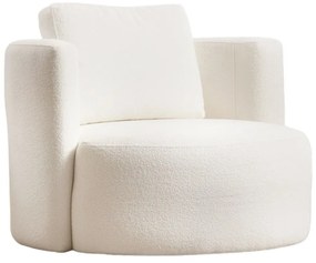 Krémová krídlová stolička Asos