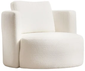 Krémová krídlová stolička Asos
