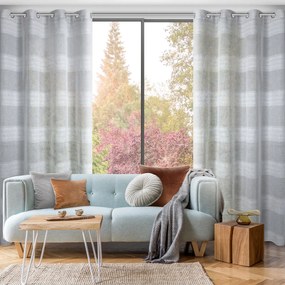 ZÁVES NA KRÚŽKOCH MARGARET 140X250 CM STRIEBORNÁ