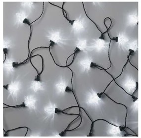LED vianočná reťaz – šišky, 9,8 m, vonkajšia aj vnútorná, studená biela, programy