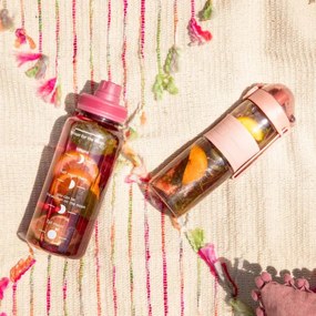 Fľaša LUNARE ružová s odmerkou 850702 950 ml