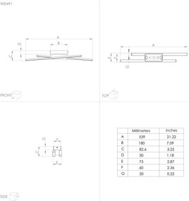 Eglo 900491 - LED Nástenné svietidlo PANAGRIA 2xLED/6,3W/230V