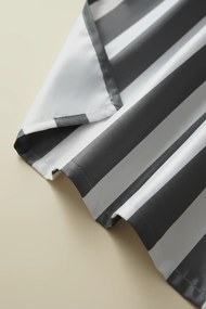 Záves s krúžkami TARAS STRIPES grafitový 140x220 cm