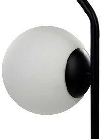 Sklenená stolná lampa 47 cm čierna WAPITI Beliani