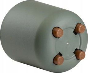 Sada 2 ks květináčů Terra 21x19,3/27,4x24,2 cm šedá/zelená