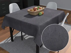 Biante Dekoračný štvorcový obrus PML-047 Čiernosivý melír 80x80 cm