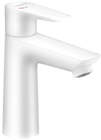 Hansgrohe Talis E, páková umývadlová batéria 110 CoolStart s odtokovou súpravou s ťahadlom, biela matná, HAN-71713700