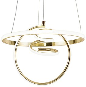 Toolight Toolight, LED závesné svietidlo 3x20W, 4000K, G066-CP, zlatá lesklá, OSW-08699