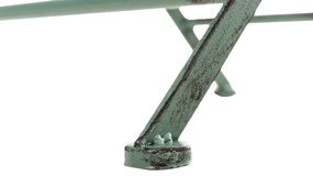 Kovová skladacia stolička Sibell (SET 2 ks) - Zelená antik