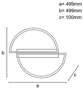 LED stmievateľné stropné svietidlo LED/55W/230V 3000-6500K + diaľkové ovládanie