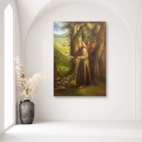 Obraz na plátně Svatý František z Assisi - 80x120 cm