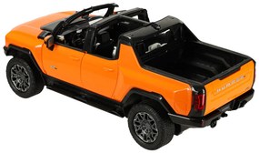 KIK Rastar 93000 Hummer EV RC auto na diaľkové ovládanie, 1:16, oranžové