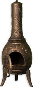 TERA Vonkajší záhradný kozub zliatina 120 cm - bronz