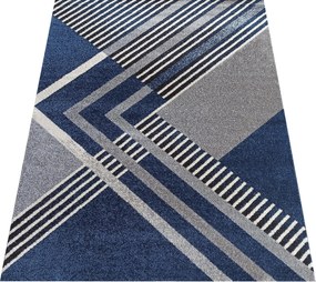 DY Sivo-tyrkysový koberec s geometrickým vzorom Otto 03 Rozmer: 120x170 cm