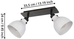 Eglo 43828 - Bodové svietidlo MATLOCK 2xE27/40W/230V