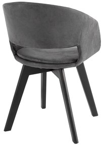 Stolička Nordic Star starožitná šedá