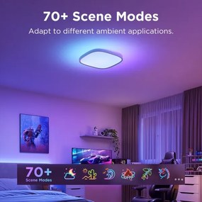 Govee - LED RGBIC Stmievateľné stropné svietidlo LED/24W/230V 2700-6500K Wi-Fi