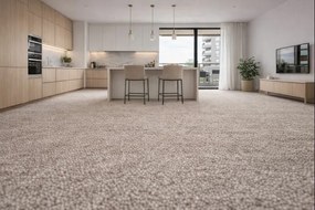 ITC, Metrážny koberec Symbio 36, na mieru, šíře 4m, béžová, filc, chodba / predsieň