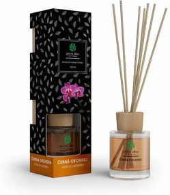 Green Idea Ratanové vonné tyčinky Čierna orchidea, 100 ml