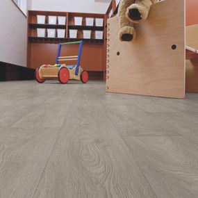 Gerflor, PVC podlaha - lino Flexar Nerok 2244 Newport Clear, na mieru, šíře 2m,4m, šedá, bez podkladu, chodba / predsieň