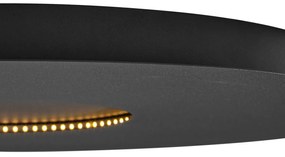 Moderné stropné svietidlo čierne 60 cm vrátane LED s 3-stupňovým stmievaním - Morning