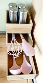 5Five® Bambusové organizéry, úložné boxy do zásuvky, sada 3ks - TSX3 38 x 30 x 15 cm