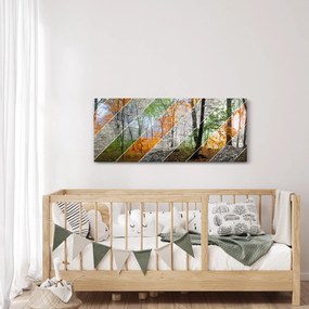 Obraz - Striedanie ročných období (120x50 cm)