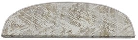 Krémovobiele nášľapy na schody v súprave 16 ks 20x65 cm Abstract – Vitaus