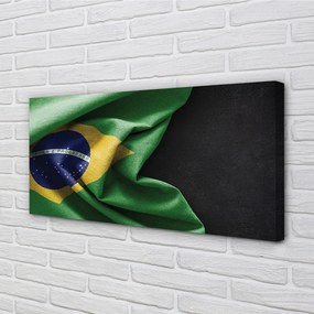 Obraz canvas vlajka Brazílie 125x50 cm