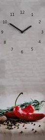 Nástenné hodiny Papriky, 20x60 cm%