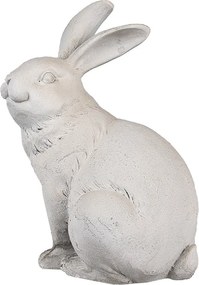 Béžová antik dekorácia socha králik - 15*11*21 cm