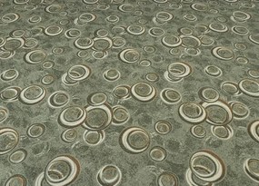 Koberce Breno Metrážny koberec DROPS 92, šíře role 400 cm, zelená, viacfarebná