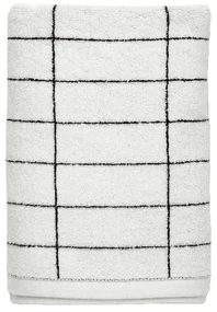 Biela bavlnená osuška 70x140 cm Tile Stone - Mette Ditmer Denmark