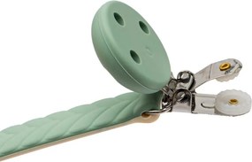 Silikónový klip na cumlík New Baby modrý