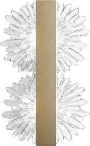 Toolight Toolight, LED nástenné svietidlo, 6W, 500lm, 4000K, G147-2W, zlatá matná, OSW-04703