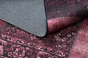 Koberec ANTIKA 127 tek, moderný patchwork, grécky umývateľný - ružový Veľkosť: 160x220 cm