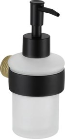 Mexen Base, nástenný dávkovač mydla, čierna - zlatá, 70882388-57