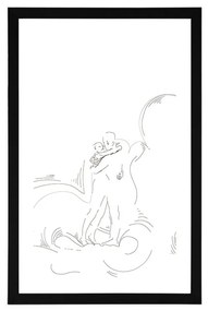 Plagát s paspartou sila skutočnej lásky - 20x30 white