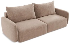 Svetlohnedá rozkladacia/s úložným priestorom pohovka 238 cm Kalena – Makamii