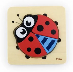 Prvé detské puzzle Viga 50168 lienka