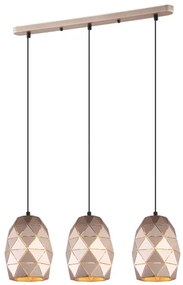 ITALUX MDM-3480/3 GD - Luster na lanku HARLEY 3xE27/40W/230V rose gold