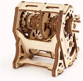 Ugears 3D drevené mechanické puzzle STEM výuková prevodovka