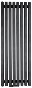 Regnis Lazur LA, vykurovacie teleso 540x1000mm so stredovým pripojením 50mm, 766W, čierna matná, LAZURLA/1000/540/D5/BLACK