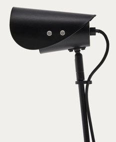 Čierna kovová stolová lampa s klipom (výška 51 cm) Jula – Kave Home