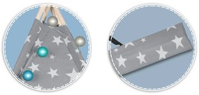 Detské típí so svetielkami Nukido 740120 - sivé