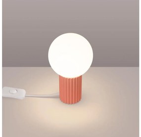 Sollux SL.1756 - Stolná lampa HALO 1xG9/8W/230V pr. 12 cm ružová