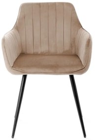 Jedálenská stolička ANDRE zamatová hnedá 847290