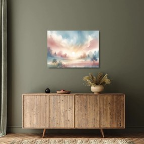 Sklenený obraz - Elegantná krajina (70x50 cm)